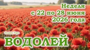 ВОДОЛЕЙ | ТАРО прогноз на неделю с 22 по 28 июня 2026 года