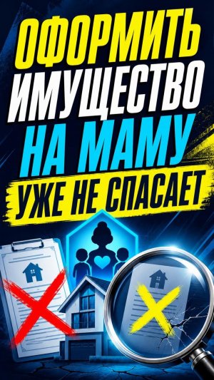 Оформить имущество на маму уже не спасает