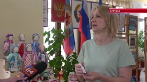 ТК «Родной». Мастера творческого коллектива «Светлица» открыли выставку народных кукол