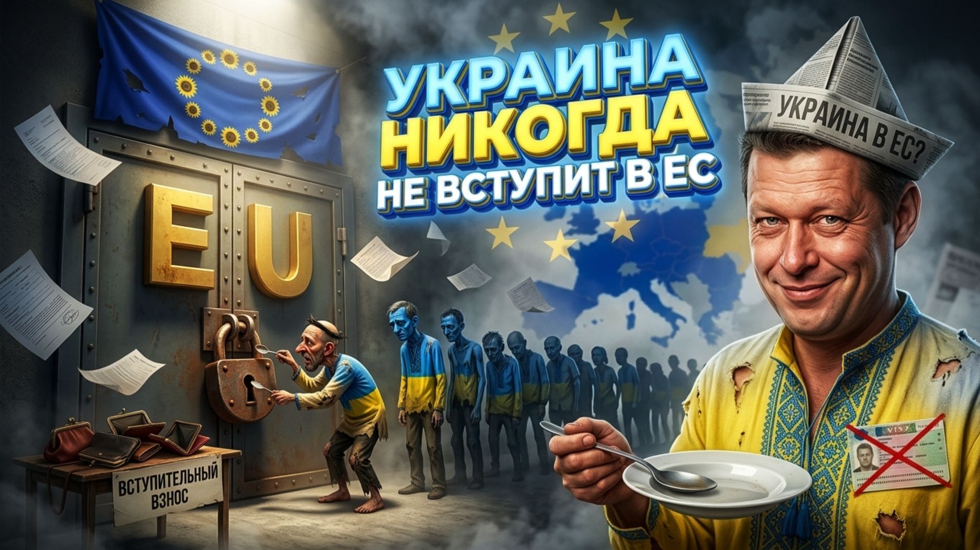 Украина никогда не вступит в ЕС. НИКОГДА!!! ЧАПЛЫГ сказал то, что все боятся сказать. смотреть онлайн