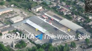 Кадры удара управляемыми «Геранями» по терминалу «Новой Почты» в Сумах !!!
