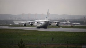 Руление и посадки в Кольцово (SVX)/АН 124-100 RA-82010 и другие/Koltsovo (svx).Taxiing and landing