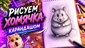 Рисуем хомячка карандашом