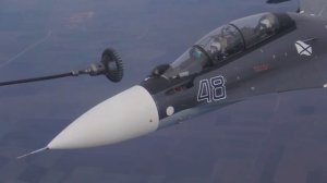 Дозаправка Ту-142 и Су-30СМ в воздухе !!!