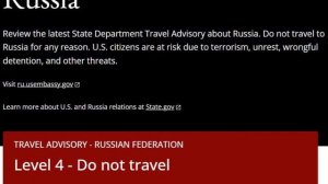 Госдеп США опубликовало предупреждение безопасности для граждан Шт
