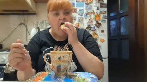 мукбанг пью кофе распаковка чек