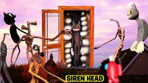 📢 СИРЕНОГОЛОВЫЙ 📢 против МОНСТРОВ ТРЕВОРА ХЕНДЕРСОНА. SIREN HEAD Какой круче?