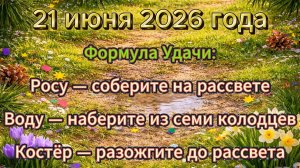 Народные приметы на 21 июня 2026 года