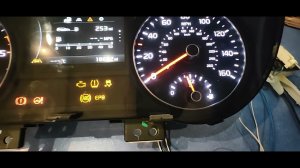 Kia Optima 4, 2016 г.в. Щиток приборов. Приборка. Подключение на столе.