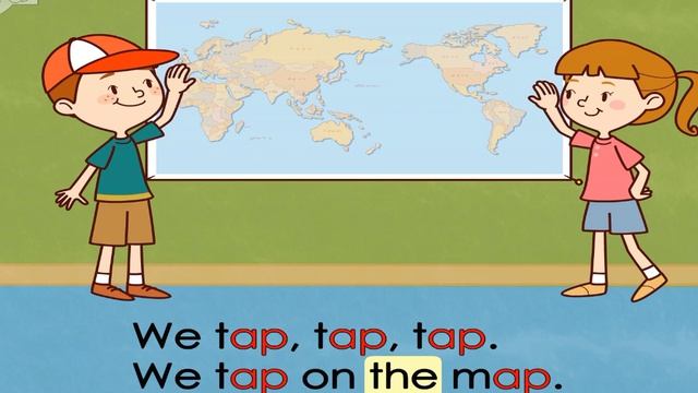 5 We tap on a map