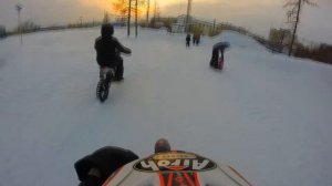 Покатушка на питбайках. Наводим зимнюю суету!