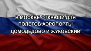 В Москве открыли для полетов аэропорты Домодедово и Жуковский