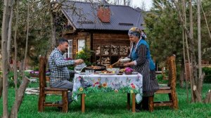 Приготовление турецкого деревенского обеда на костре. Жизнь в Азербайджане