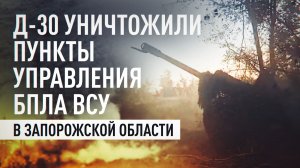 Расчёты Д-30 группировки «Восток» уничтожили пункты управления БПЛА ВСУ в Запорожской области