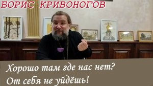 Хорошо там где нас нет  От себя не уйдёшь! Протоиерей Борис Кривоногов