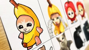 РИСУЕМ МЕМ СЧАСТЛИВОГО КОТА БАНАНОВЫЙ КОТ ЛОР МУЛЬТ VS РЕАЛИЗМ 🍌 ЯБЛОЧНЫЙ КОТ МАКСВЕЛЛ 😺