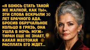 «Я боюсь стать такой же жалкой, как ты». Услышав дочь, она бросила кольцо в грязь и...