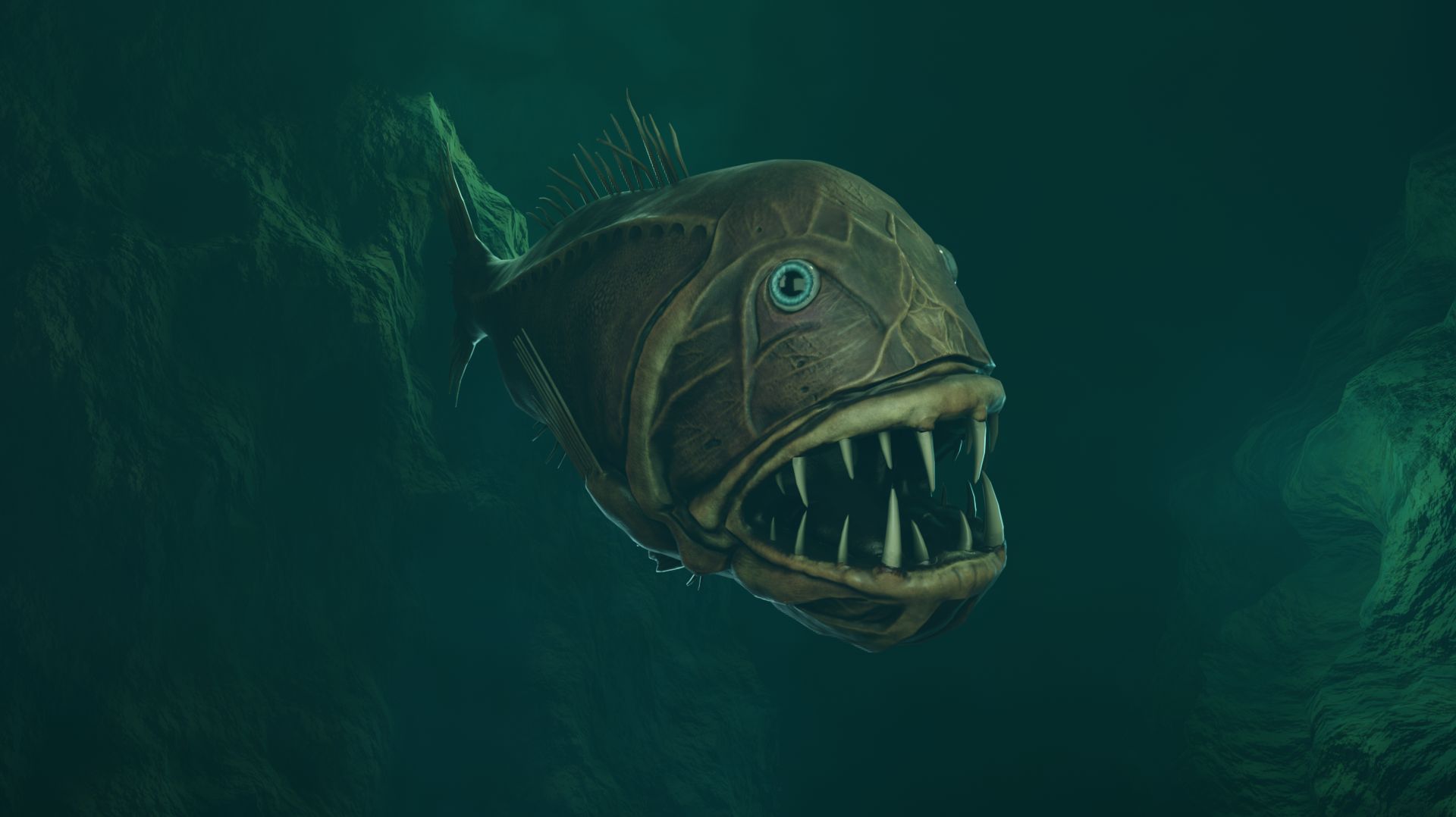 Fish Monster 01 - Presentation, test animations смотреть онлайн