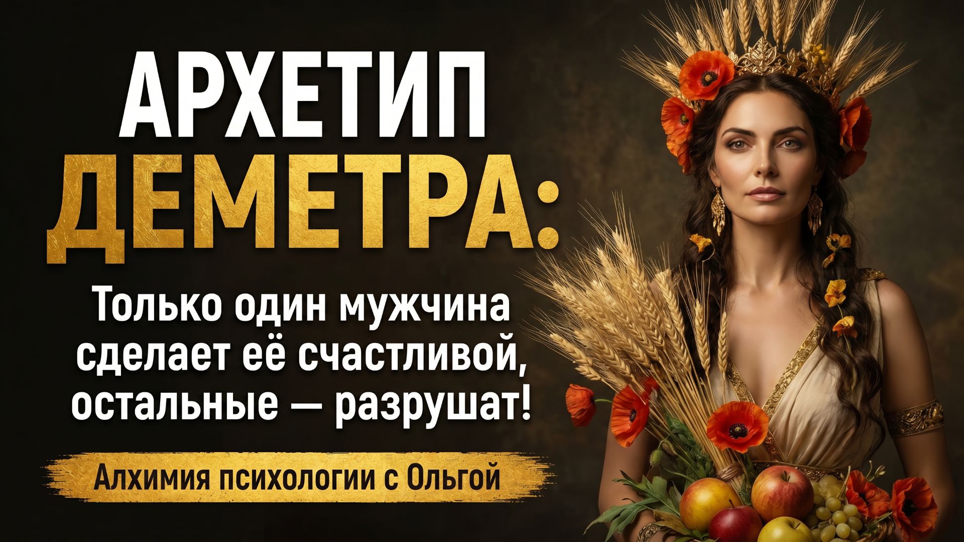 🌿 АРХЕТИП ДЕМЕТРА: Только один мужчина сделает её счастливой, остальные — разрушат!