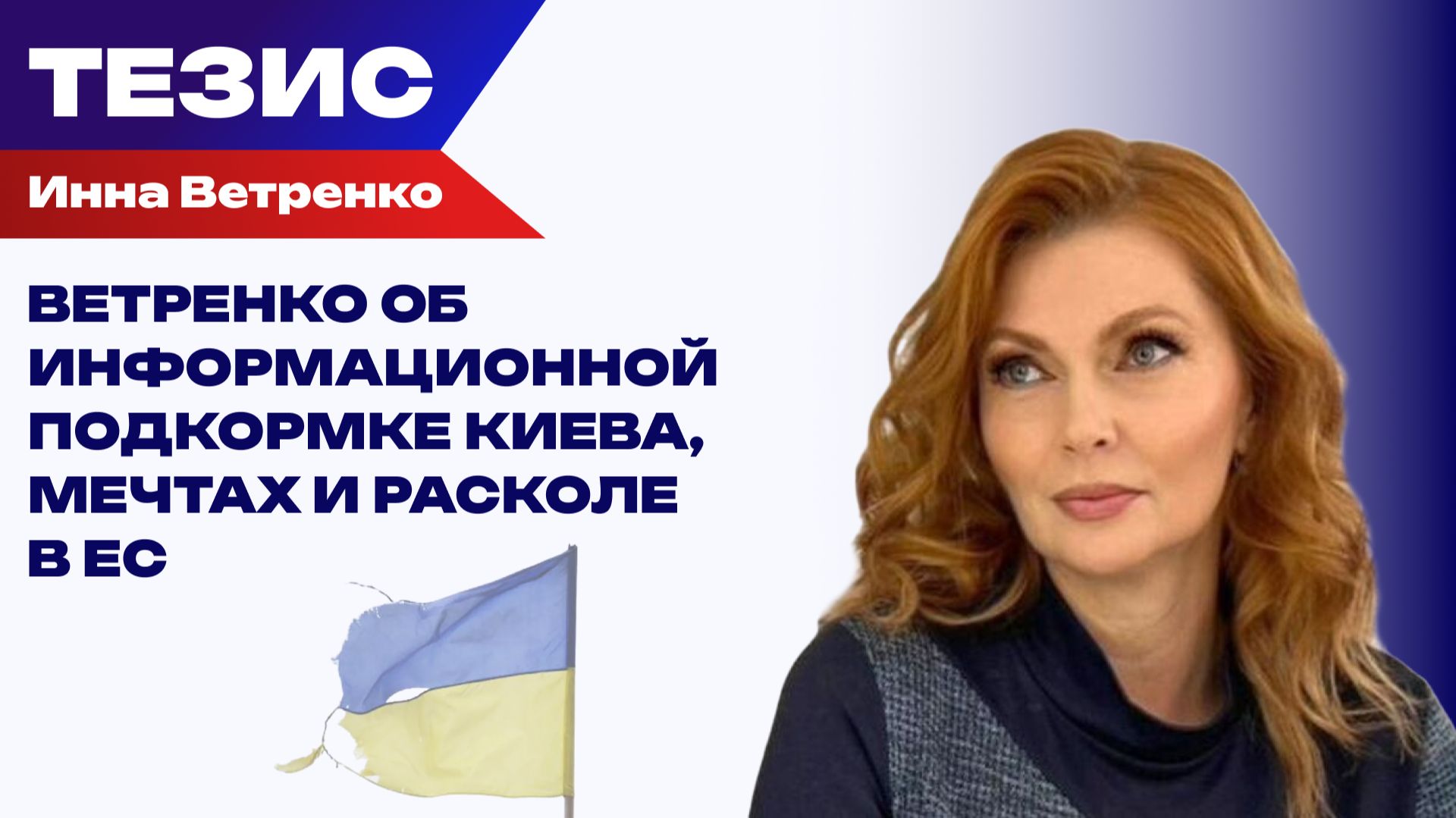 Ветренко об информационной подкормке Киева, мечтах и расколе в ЕС