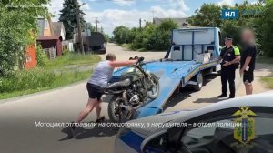 Пьяный мотоциклист без прав попытался скрыться от ДПС в Липецке