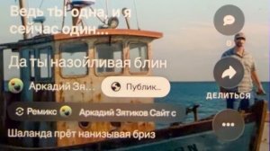 «Да ты назойливая блин» шаланда прёт нанизывая бриз
