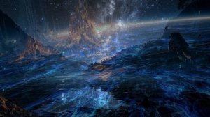 The Night Waterfall Planet - Cinematic Ambient Music & Otherworldly River Visuals