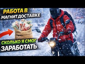 Работал на  электро-вело 8  часов в МАГНИТ доставке|сколько я смог заработать?!