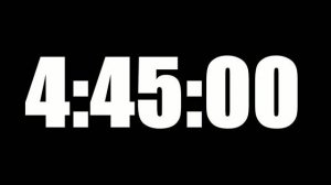4 HOUR 45 MINUTE TIMER • 285 MINUTE COUNTDOWN TIMER ⏰ LOUD ALARM ⏰