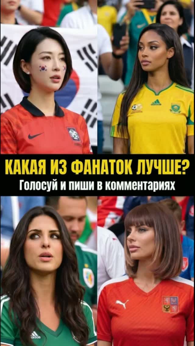 Какая футбольная болельщица лучшая? | Группа А: Мексика, Южная Корея, Чехия, Южная Африка