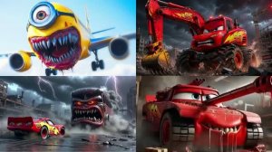 МАШИНКИ МУЛЬТИКИ Молния Маквин и Экскаватор ТАНЦУЮТ под музыку 🚗💨