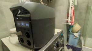 ECOFLOW Delta 3 и стиральная машинка.