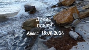 Анапа 19.06.2026 Дикие пляжи
