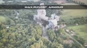 Авиаудар по мосту через р. Локня в Сумской области