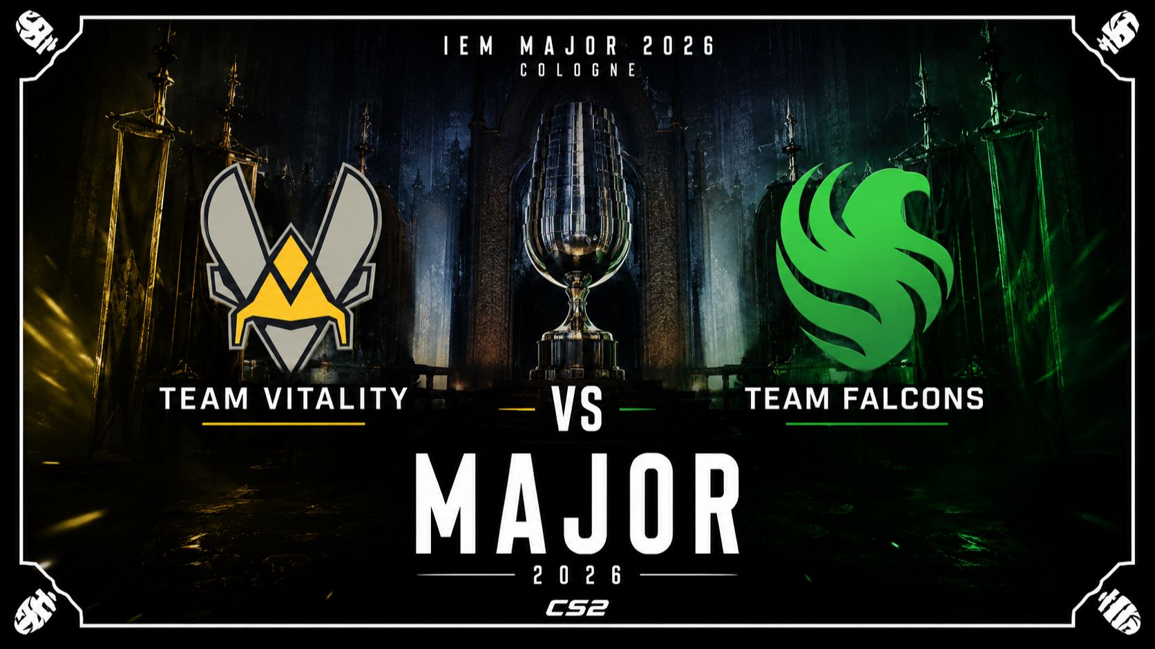 19.06.2026 | 20:00 | CS2 | 1/4 финала | Team Vitality vs Team Falcons | IEM Cologne Major 2026 смотреть онлайн