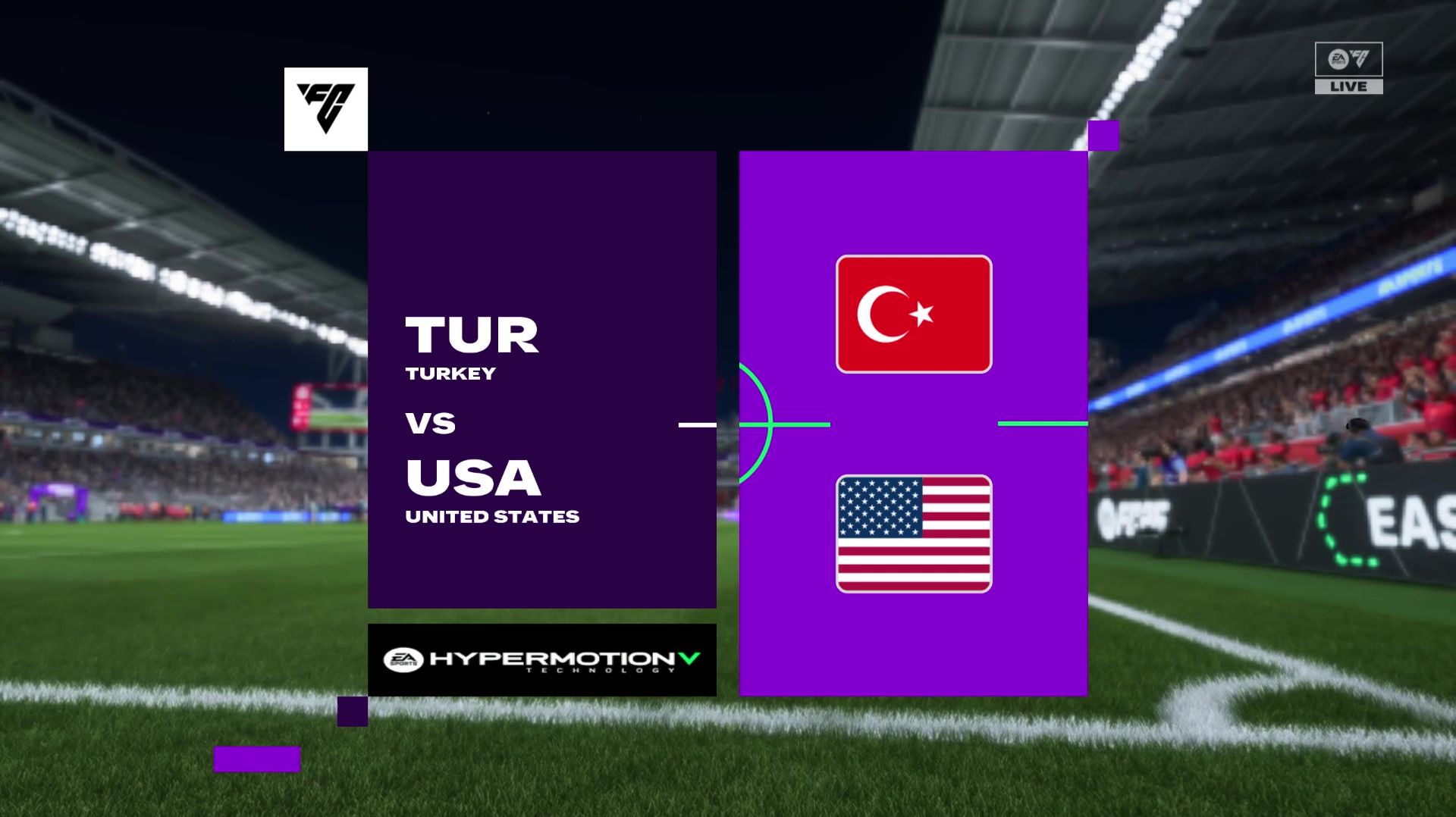 Турция - США Чемпионат Мира 2026 игра FC26 смотреть онлайн