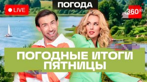 Погода в круизе. 19 июня и прогноз на выходные. Подмосковье. Трансляция 360
