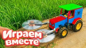 МУЛЬТИКИ ПРО СУПЕРГЕРОЕВ И ИГРУШКИ ДЛЯ ДЕТЕЙ! ИГРАЕМ НА ВЕСЕЛОЙ ФЕРМЕ С ХАЛКОМ №17