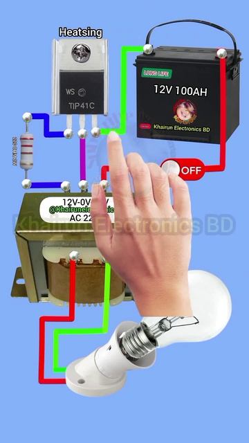 12V DC to 220V AC inverter circuit diagram #shorts смотреть онлайн