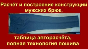 Как сшить брюки (презентация курса)