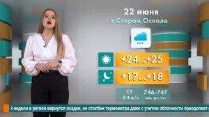 Погода в Старом Осколе на 22 июня