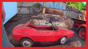 СВАЛКА - НАХОДКА МЕСЯЦА: ПЕДАЛЬНАЯ ДЕТСКАЯ МАШИНА ИЗ 80-Х.