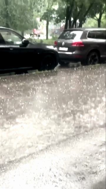 Сильный ливень в Москве