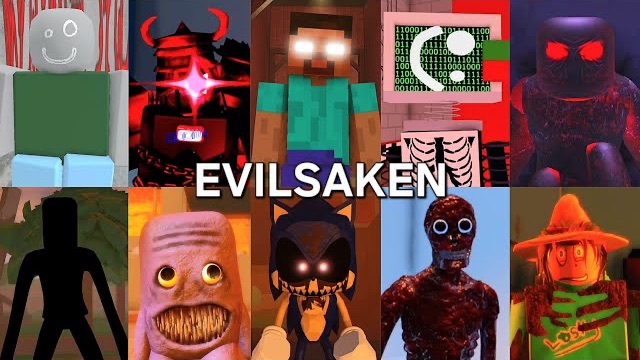 Победа с КАЖДЫМ Хоррор убийцей — Evilsaken (Roblox) смотреть онлайн