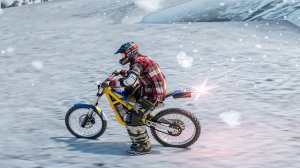 Зимой на мотобайке. Гонки. Аварии. MotorStorm Arctic Edge PS2