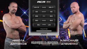 Александр Шлеменко - Никола Дипчиков, полное видео боя на турнире ACA в Омске