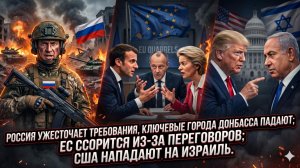 💥Меркурис | Россия ужесточает условия, ЕС раздирают скандалы, а США набрасываются на Израиль!