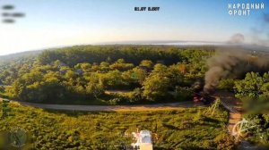 Операторы FPV группы «Антагонист» уничтожили груженый пикап расчёта БпЛА