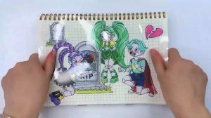 Лили Лавбрейдс и Рори Редкейп за кулисами - Poppy Playtime 5 Стикербук своими руками