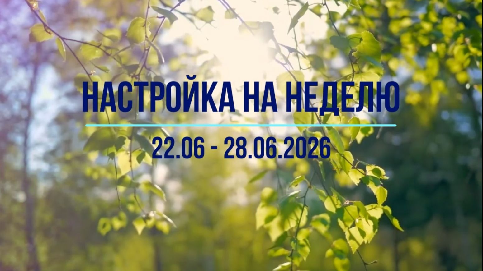 Настройка на неделю 22.06 - 28.06.2026. #инсайты #осознанность #медитация